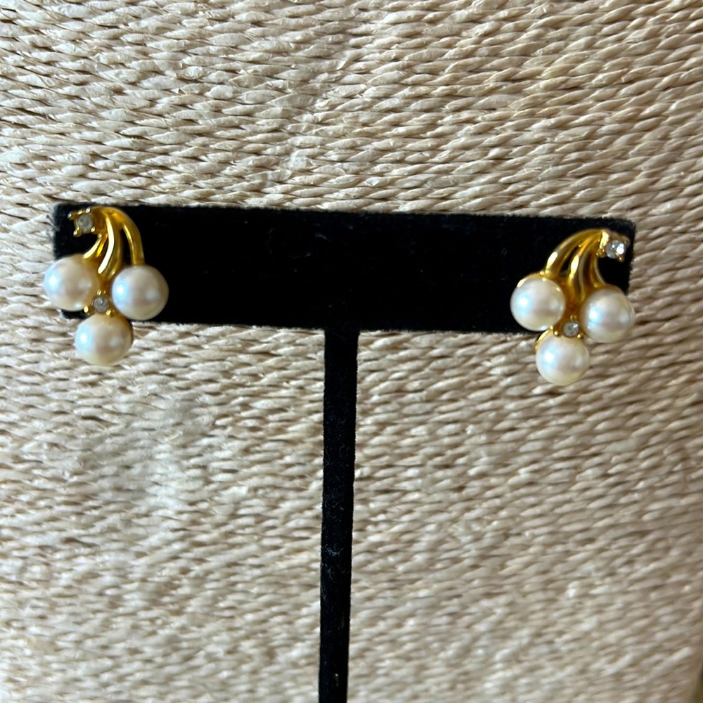 Faux Pearl Earrings